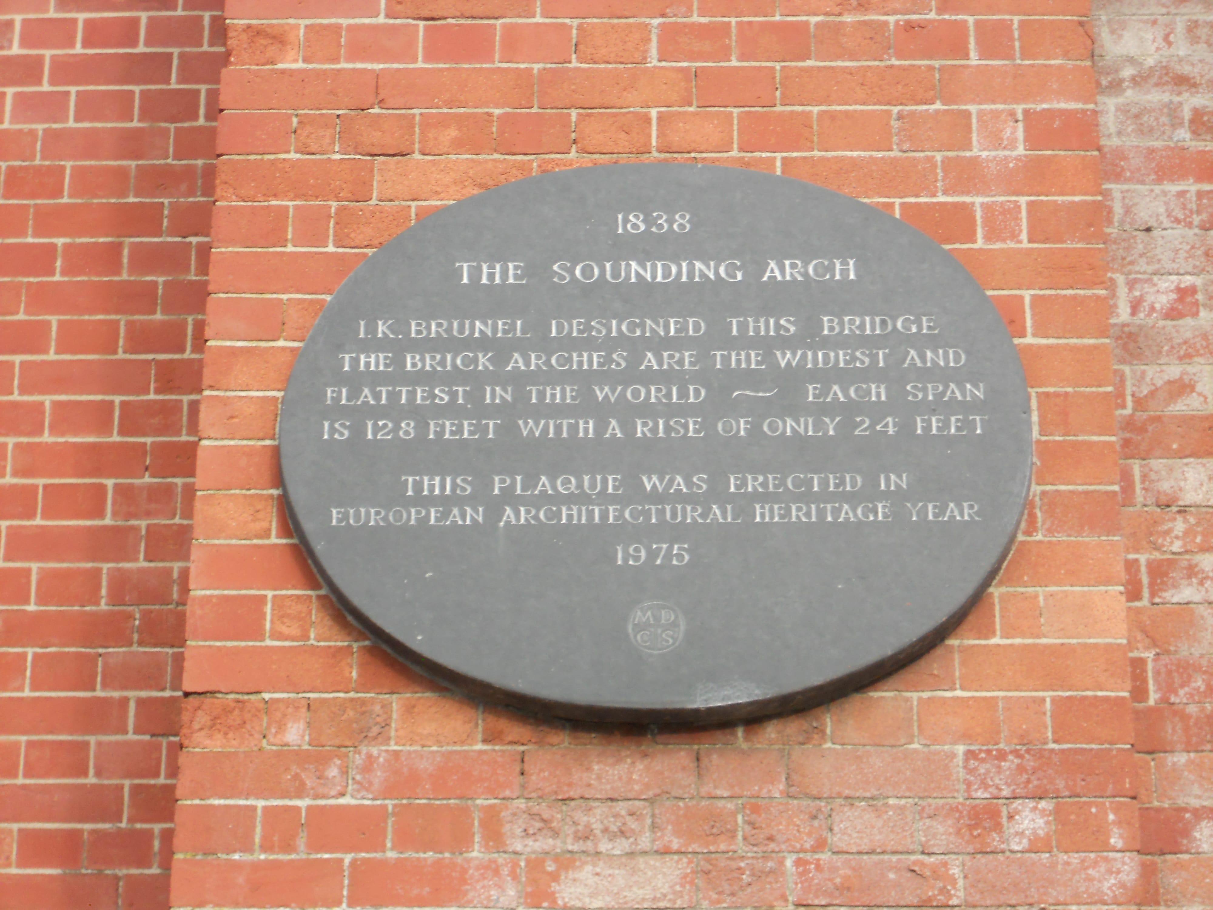 The Sounding Arch plaque