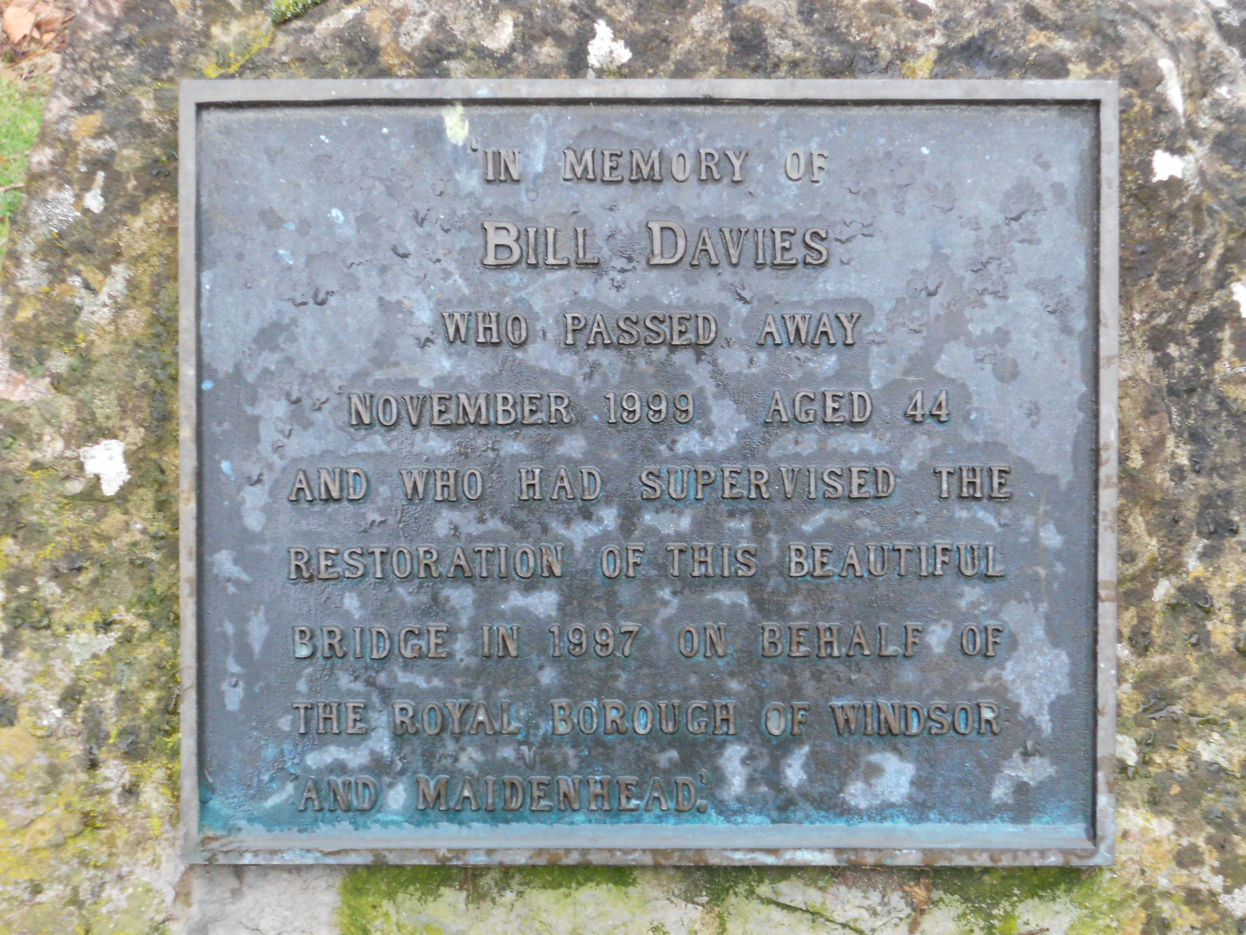 Guards Club Park memorial stone plaque