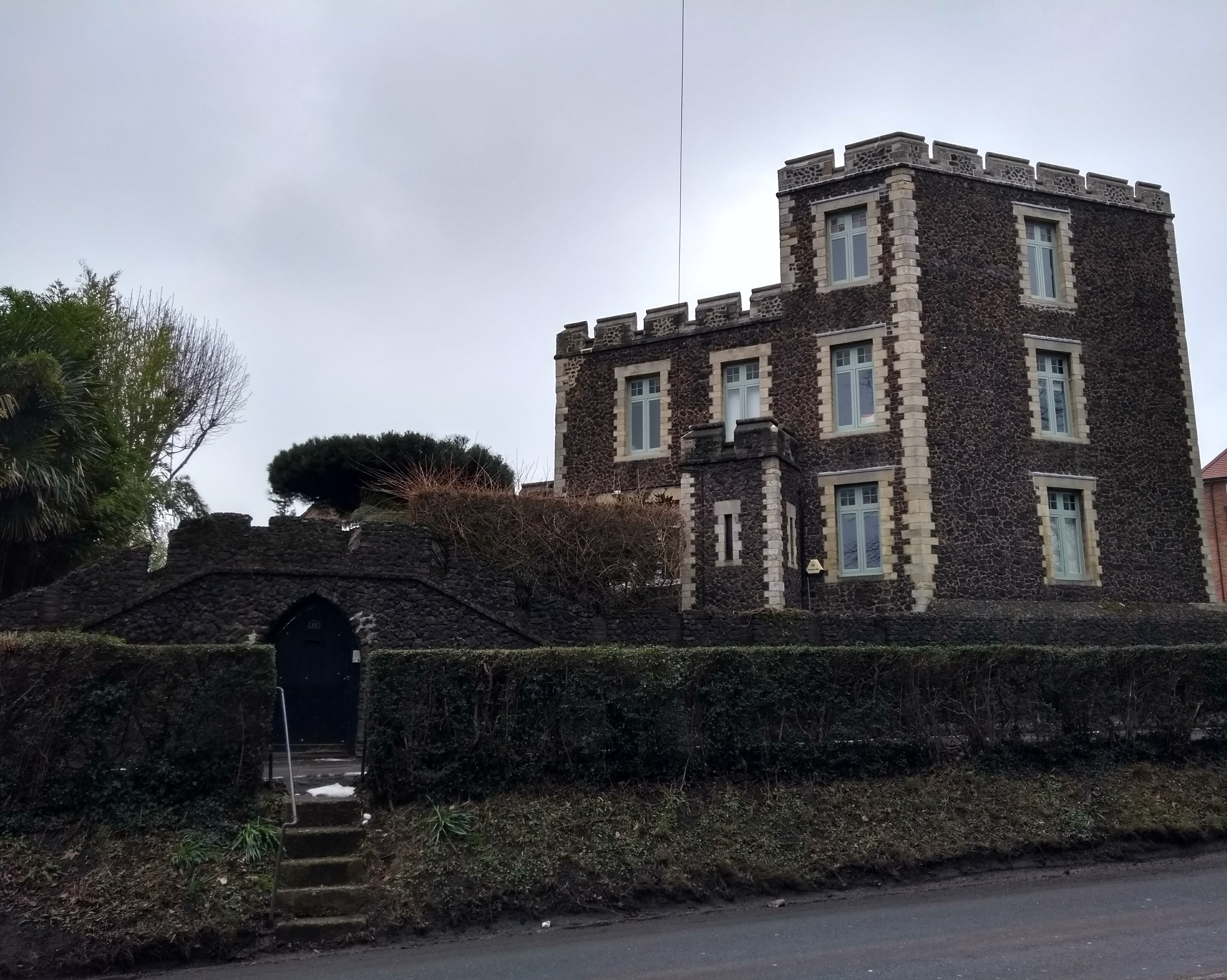 The castle-like building on Castle Hill