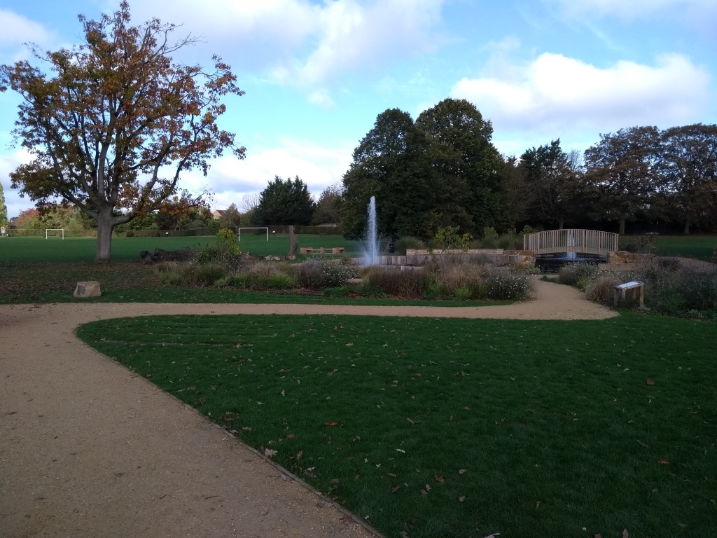 Sir Nicholas Winton Memorial Garden meandering paths