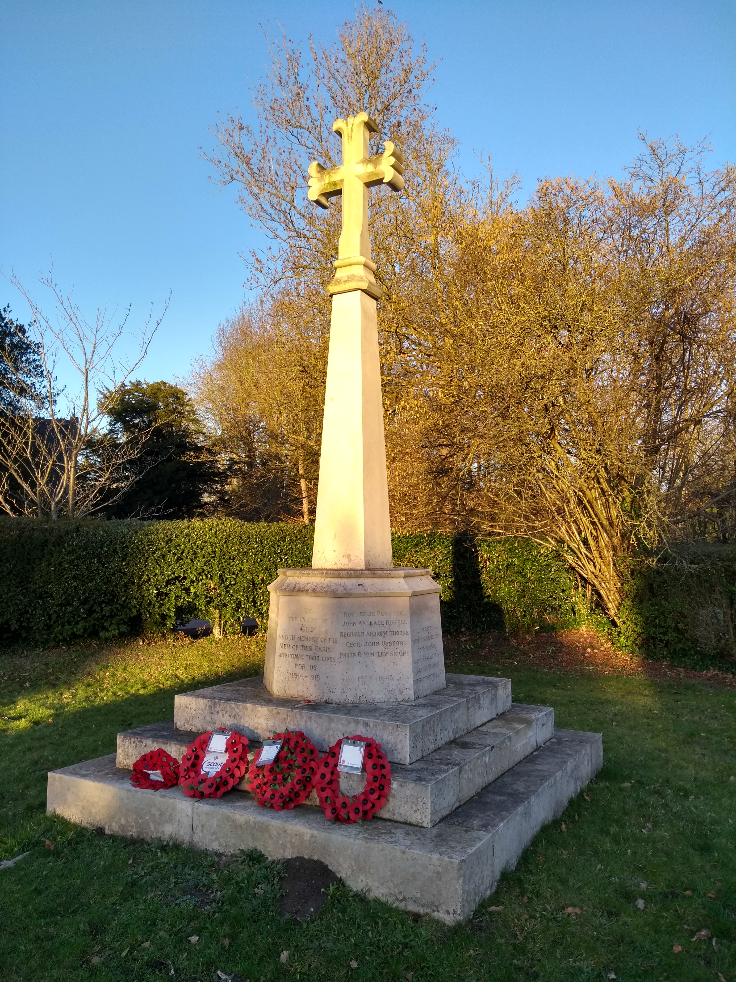 World War 1 Memorial outside the church