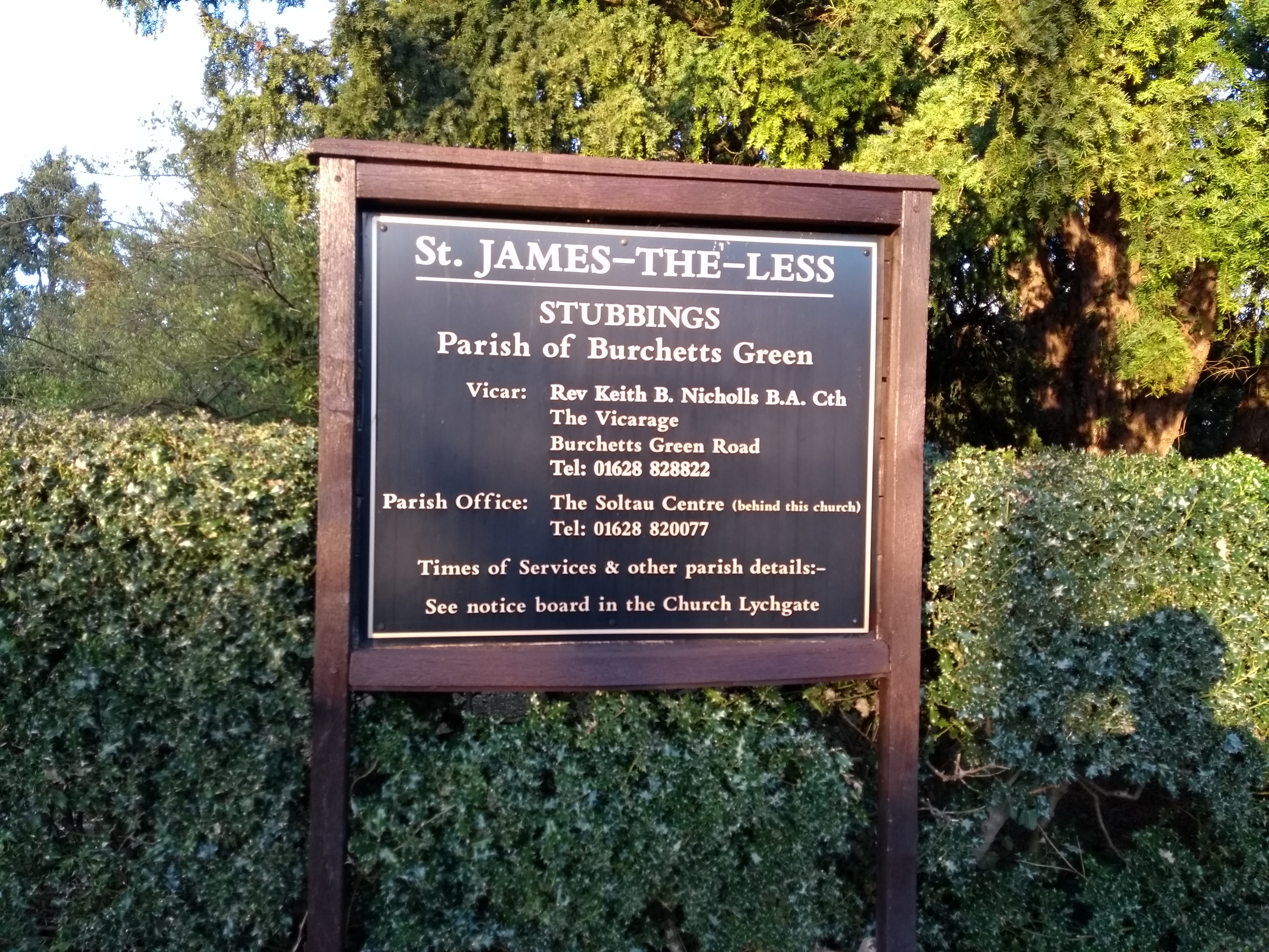 St James-The-Less Church sign