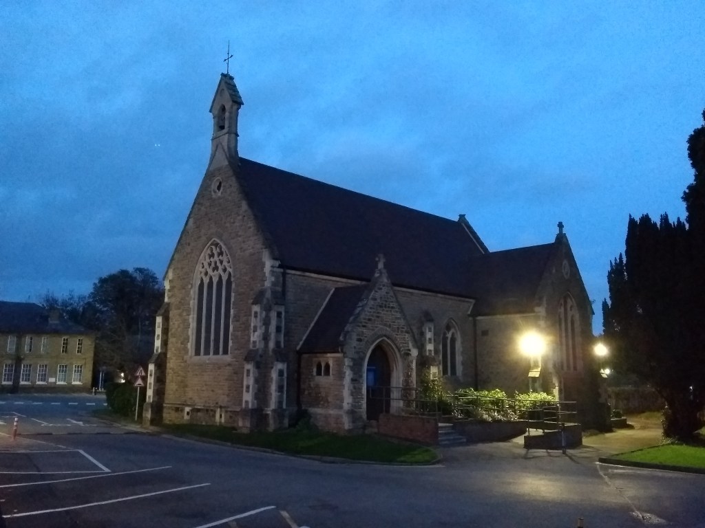 St Marks Hospital Church at dusk