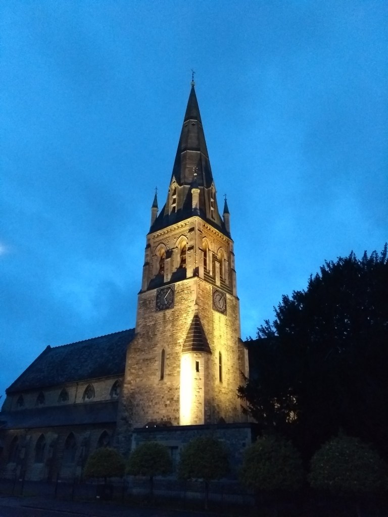 St Luke's Church at dusk