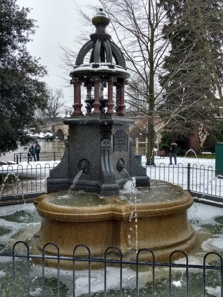  Ada Lewis Memorial Fountain in Winter