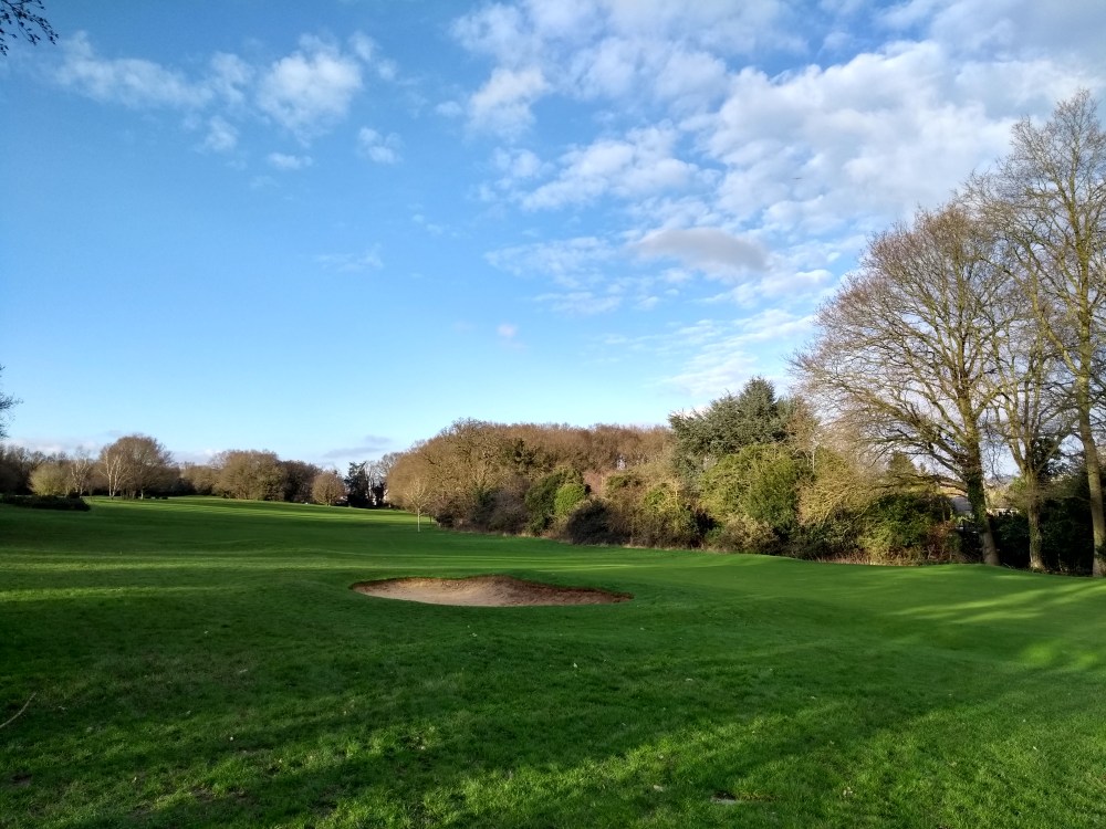 Maidenhead Golf Course bunker at the 7th