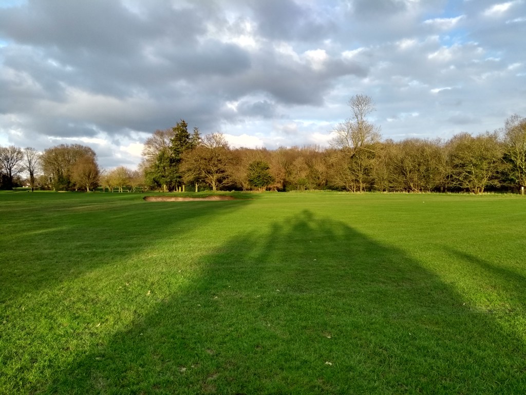 Long shadows over the course