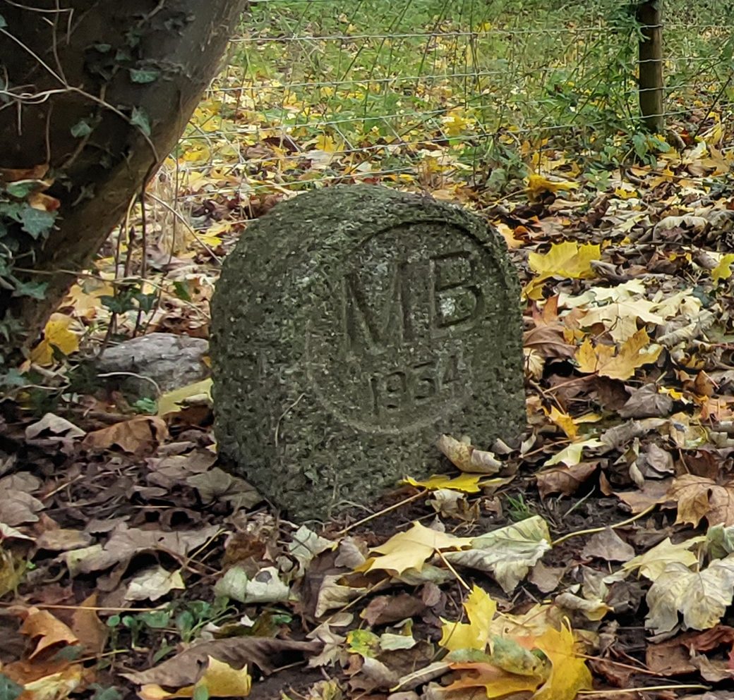 Boundary Stone MB24 alongside River Thames